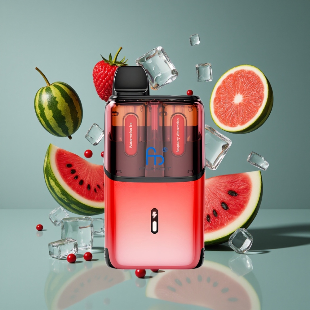 Fumot Ultra T32000 New Zealand Wholesale 32000 Puffs 24ml Watermelon Ice & Raspberry Watermelon Disposable Vape