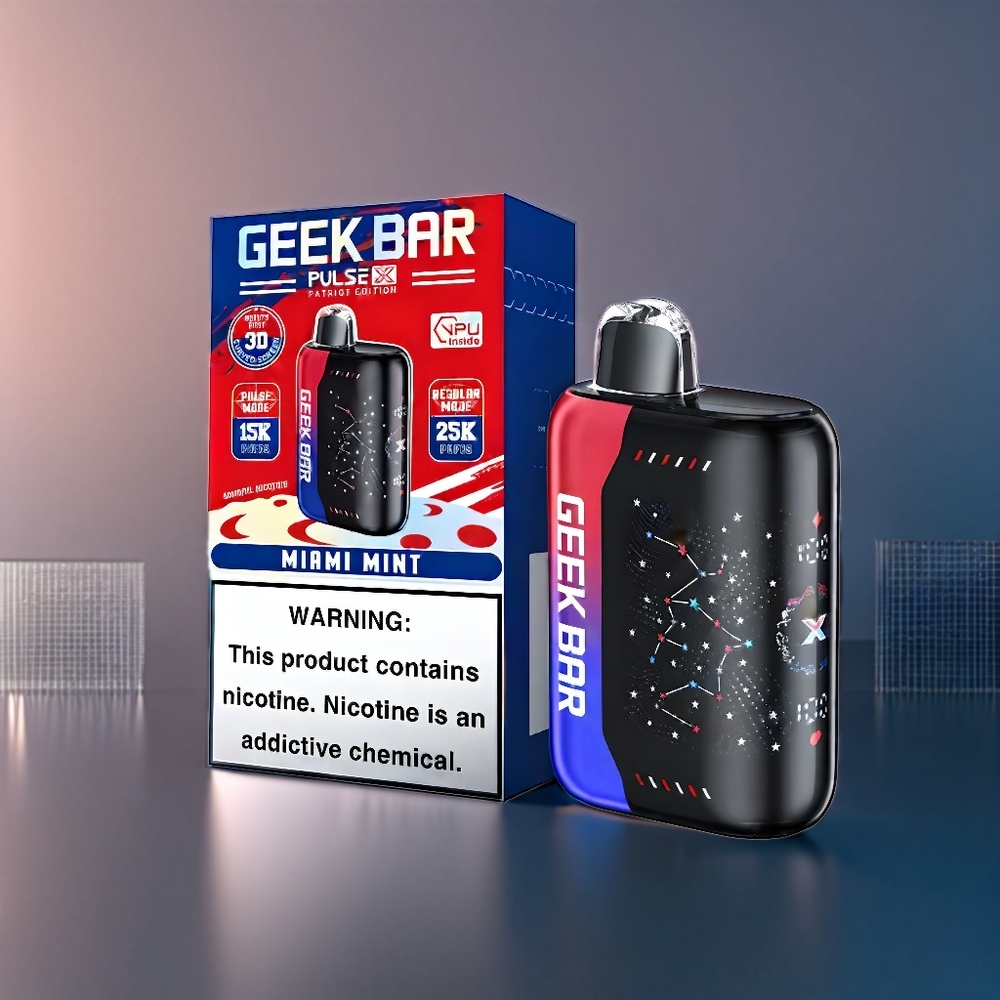 Geek Bar Pulse X 25000 Puffs New Zealand Wholesale Patriot Edition