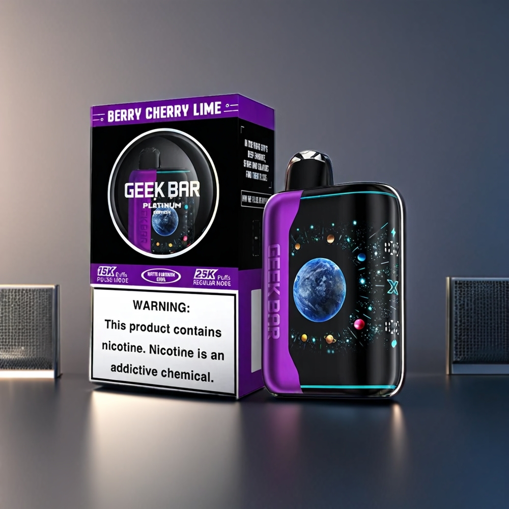 Geek Bar Pulse X Platinum Edition 25k New Zealand Wholesale Berry Cherry Lime Vape