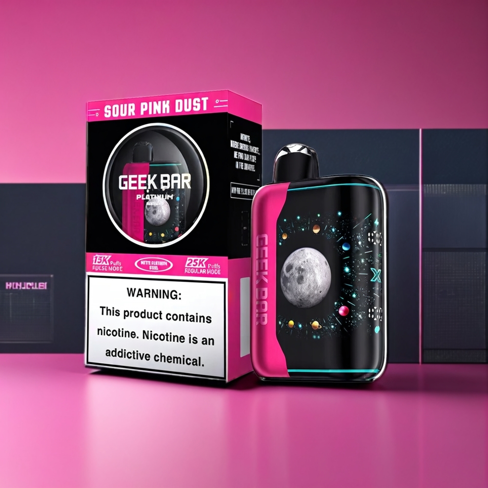 Geek Bar Pulse X Platinum Edition New Zealand Wholesale Sour Pink Dust 25k Vape