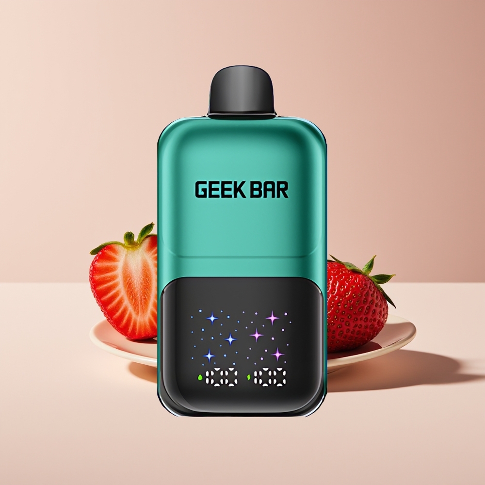 GEEKBAR 2GO New Zealand Wholesale 20ml 50000 Puffs Disposable Vape Pen Dual Tanks Rechargeable Strawberry & Kiwi
