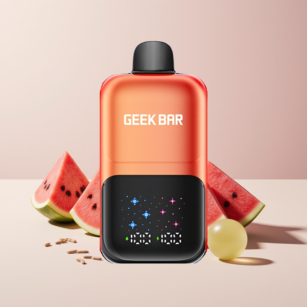 GEEKBAR 2GO New Zealand Wholesale 20ml 50000 Puffs Dual Tanks Rechargeable Watermelon Bubble Gum Ice Disposable Vape Pen