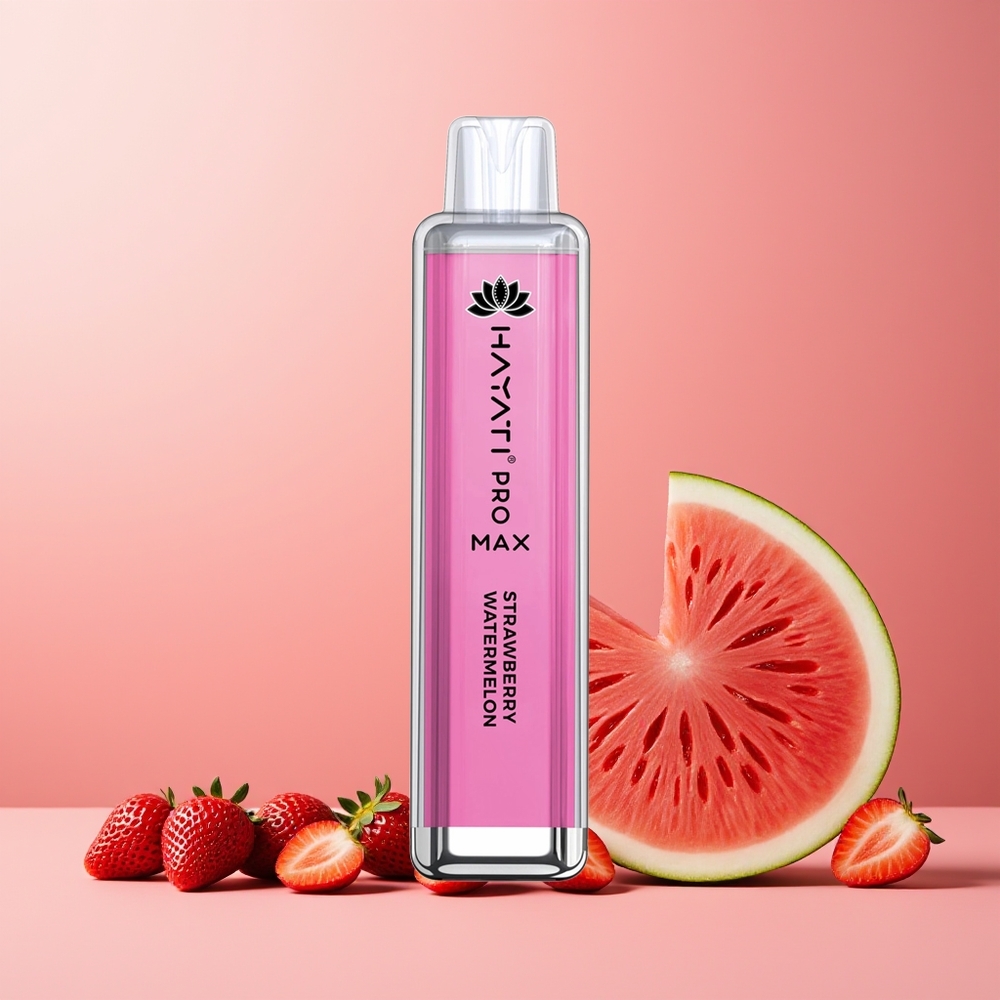 Hayati Pro Max 4000 Puffs New Zealand Wholesale Disposable Vape Strawberry Watermelon Rechargeable 1400mAh 5% Nicotine LED Light