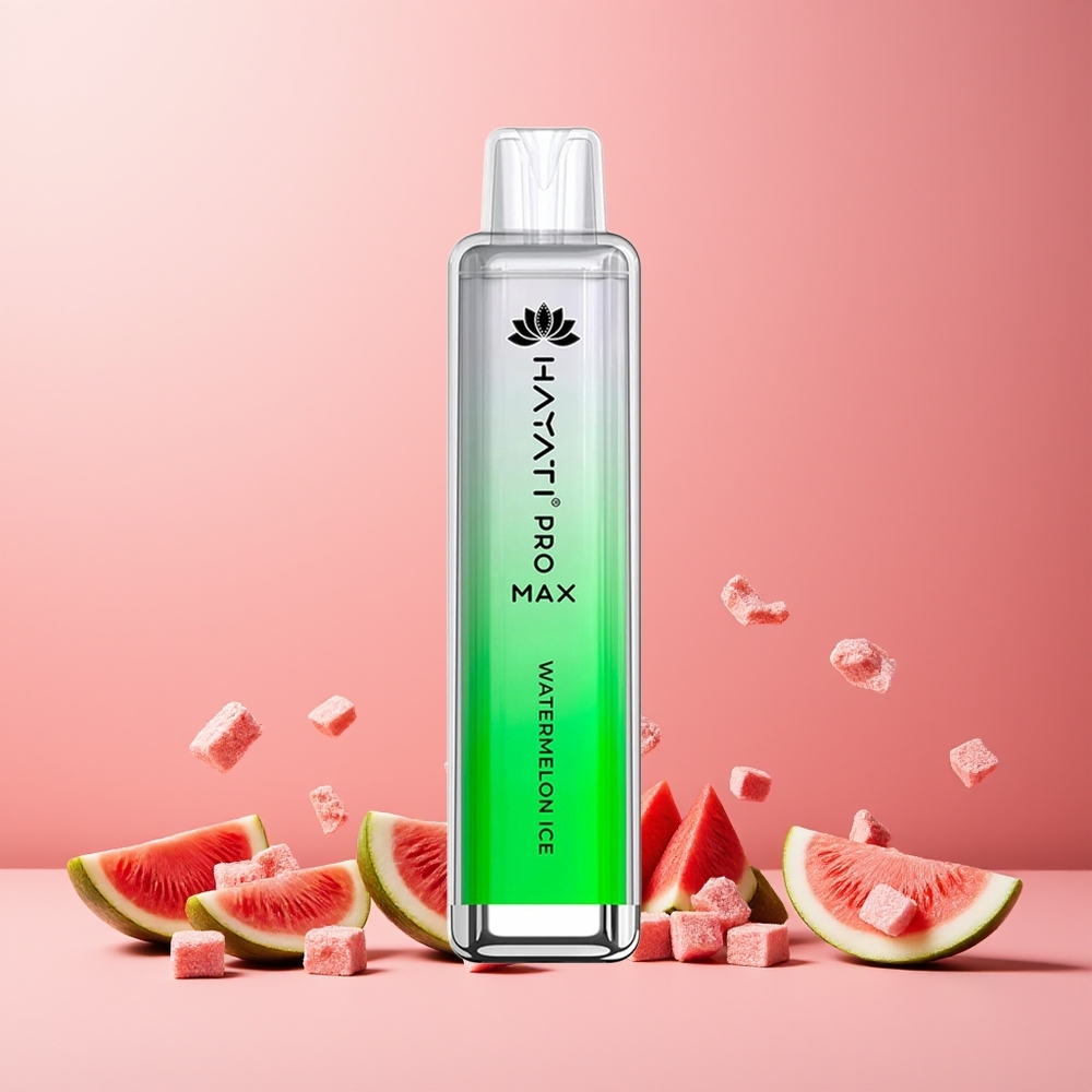 Hayati Pro Max 4000 Puffs New Zealand Wholesale Disposable Vape Watermelon Ice - 5% Nicotine, Rechargeable, 1400mAh, TPD-Compliant