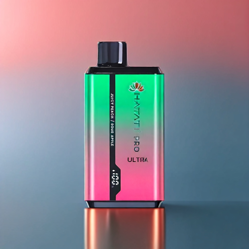 Hayati Pro Ultra NZ Wholesale Sour Apple Juicy Peach 15000 Puffs