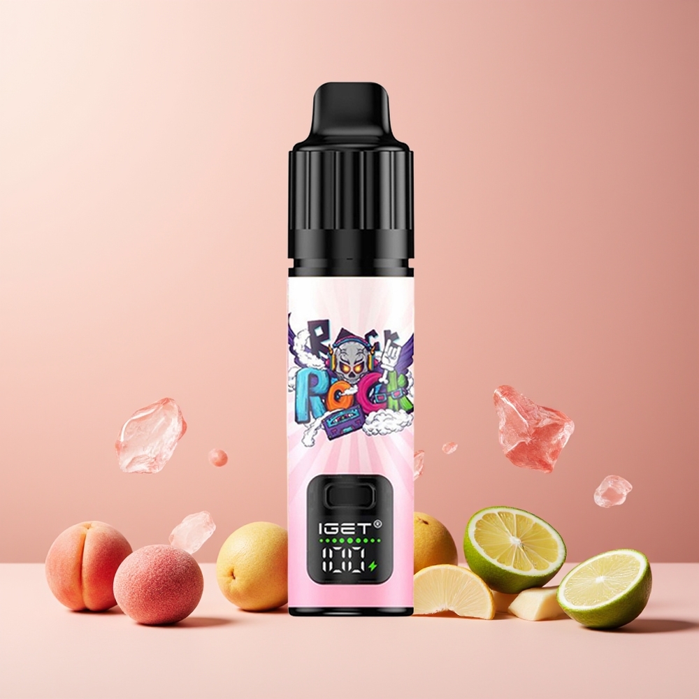 IGET BAR PLUS S3 POD 10000 Puffs 18ml 5% Nicotine Disposable Vape Peach Lychee Lime Ice New Zealand Wholesale