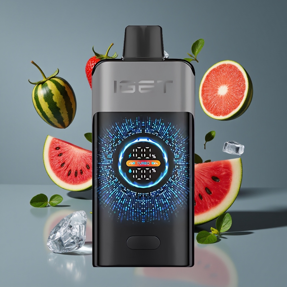 IGET ONE 12000 Puffs New Zealand Wholesale Disposable Vape Strawberry Watermelon Ice with 2700mAh Battery & Dual Mesh Coil