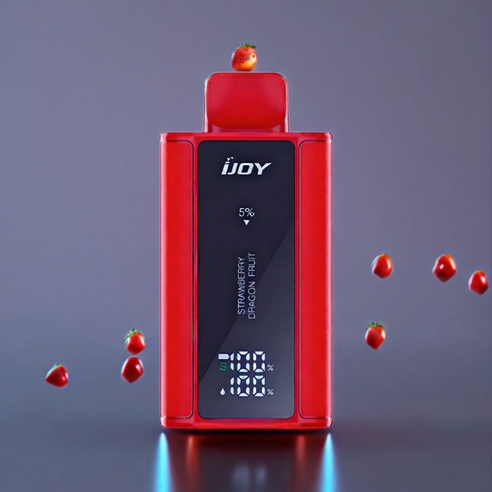 IJOY Captain 10000 Puffs New Zealand Wholesale Disposable Vape Strawberry Dragon Fruit 18ml 5% Nicotine Adjustable Power
