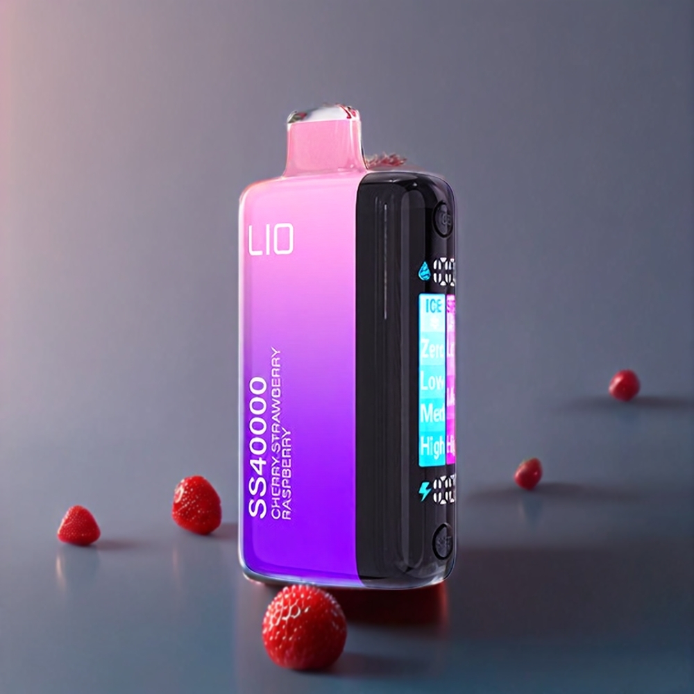 IJOY LIO SS40000 Disposable Vape Cherry Strawberry Raspberry New Zealand Wholesale 22ML 40000 Puffs 1100mAh Adjustable Airflow
