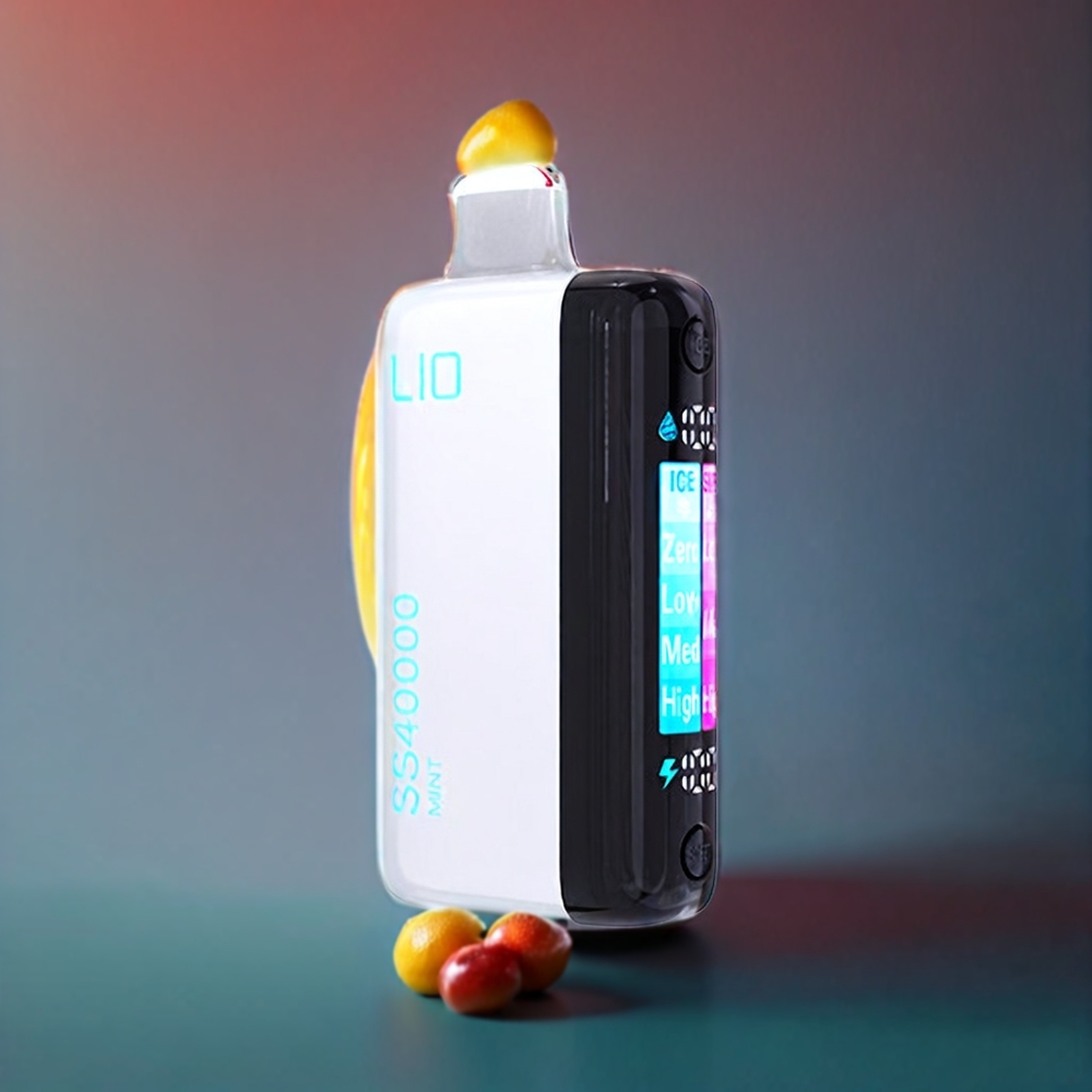 IJOY LIO SS40000 Disposable Vape Mint New Zealand Wholesale 40000 Puffs 22ML 30mg/50mg 1100mAh TYPE-C Adjustable Airflow
