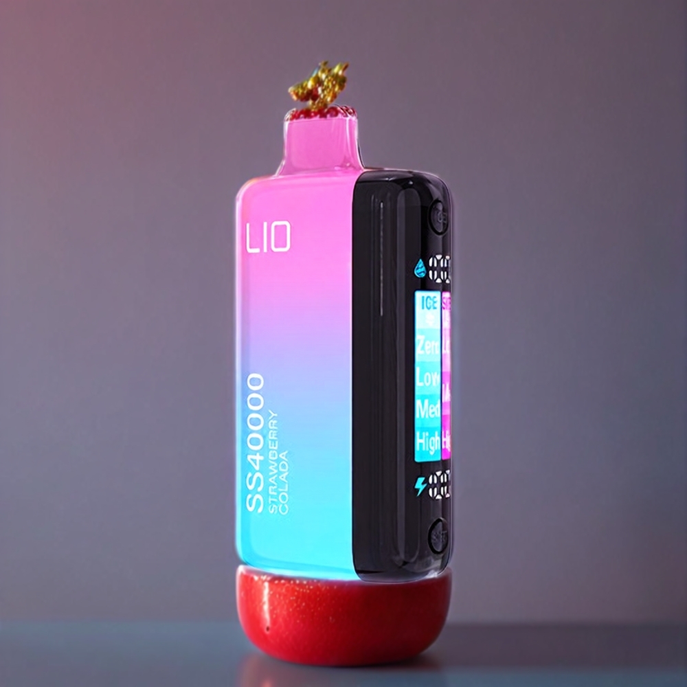 IJOY LIO SS40000 Disposable Vape New Zealand Wholesale Strawberry Colada 22ML 40000 Puffs Adjustable Airflow Type-C