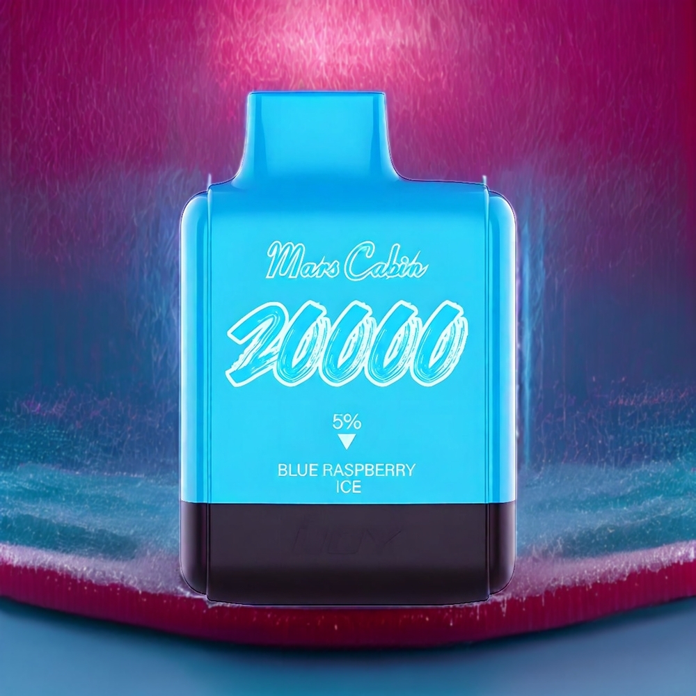IJOY Mars Cabin 20000 Puffs Disposable Vape New Zealand Wholesale 20ML 50mg Blue Raspberry Ice Dual Mesh Coil TYPE-C Charging