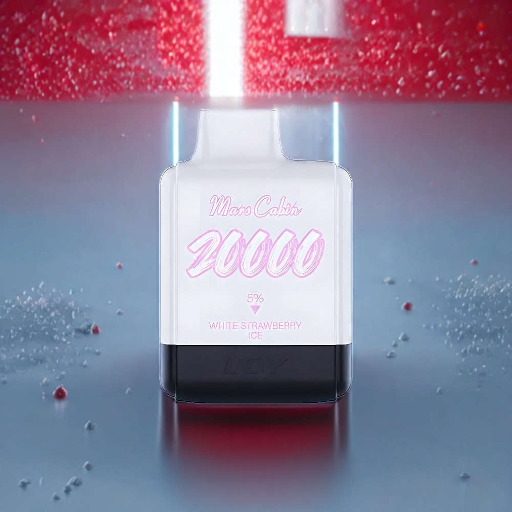 IJOY Mars Cabin 20000 Puffs Disposable Vape New Zealand Wholesale White Strawberry Ice 20ML 50mg Dual Mesh Coil TYPE-C