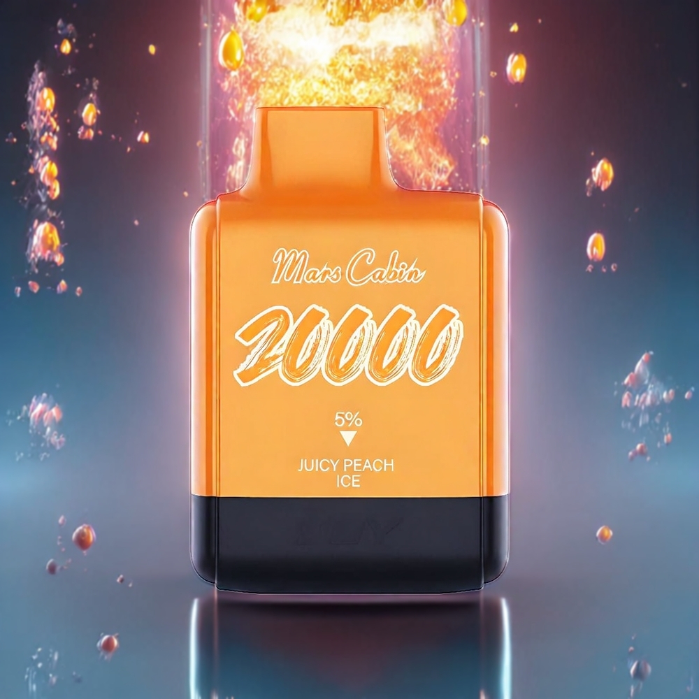 IJOY Mars Cabin 20000 Puffs New Zealand Wholesale Disposable Vape Juicy Peach Ice with 20ML E-liquid & 850mAh Charging Station