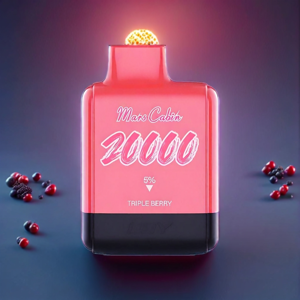 IJOY Mars Cabin 20000 Puffs New Zealand Wholesale Disposable Vape Triple Berry 20ML 50mg Dual Mesh Coil TYPE-C Charging