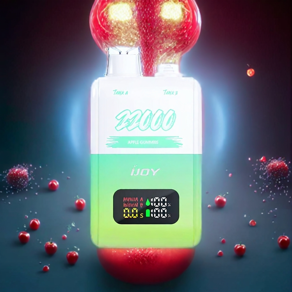 IJOY SD 22000 Puffs Disposable Vape Apple Gummies New Zealand Wholesale 15ML+15ML Type-C Charging 650mAh