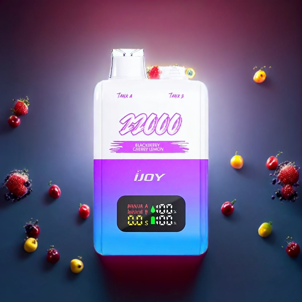 IJOY SD 22000 Puffs Disposable Vape Blackberry Cherry Lemon New Zealand Wholesale 15ML+15ML 50mg Type-C Charging