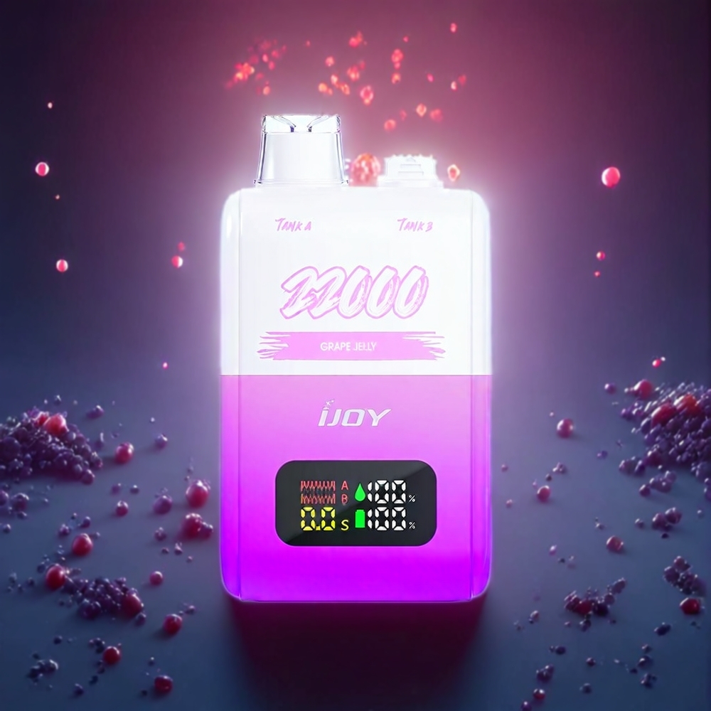 IJOY SD 22000 Puffs Disposable Vape Grape Jelly New Zealand Wholesale with 15ML+15ML E-liquid & Type-C Charging