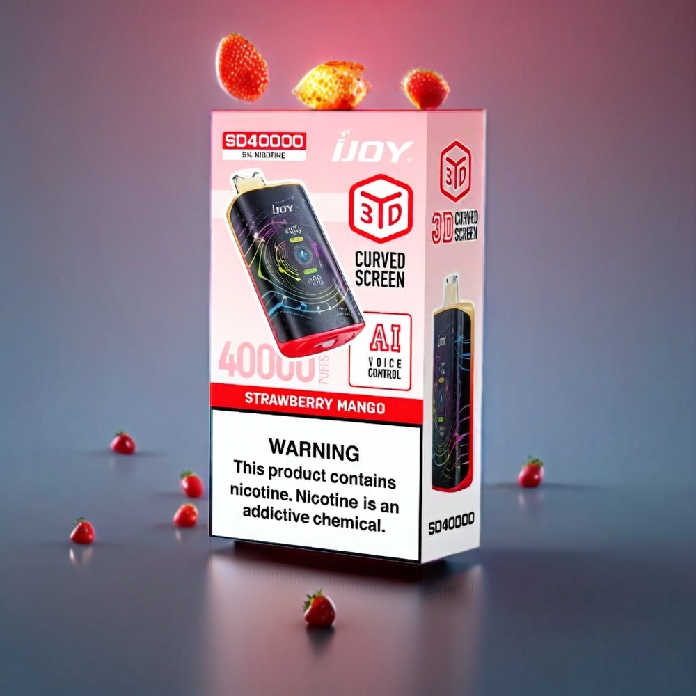 IJOY SD 40000 Puffs Disposable Vape Strawberry Mango New Zealand Wholesale 750mAh Type-C 20ML 5% Nicotine