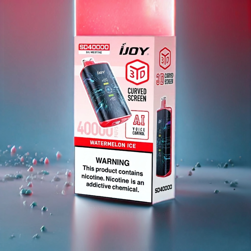 IJOY SD 40000 Puffs Disposable Vape Watermelon Ice New Zealand Wholesale 20ML 5% Nicotine Adjustable Airflow Type-C