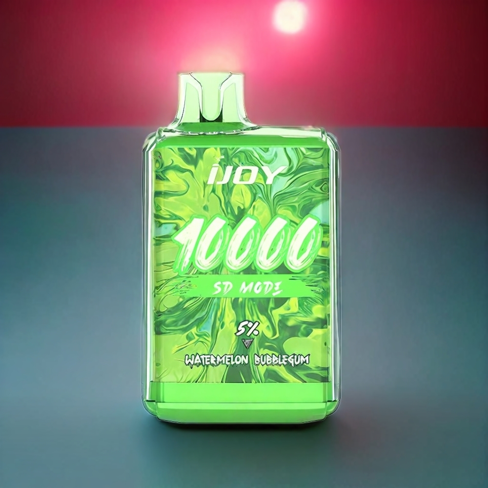IJOY SD10000 Disposable Vape New Zealand Wholesale 10000 Puffs 20ml 5% Nicotine Watermelon Bubblegum