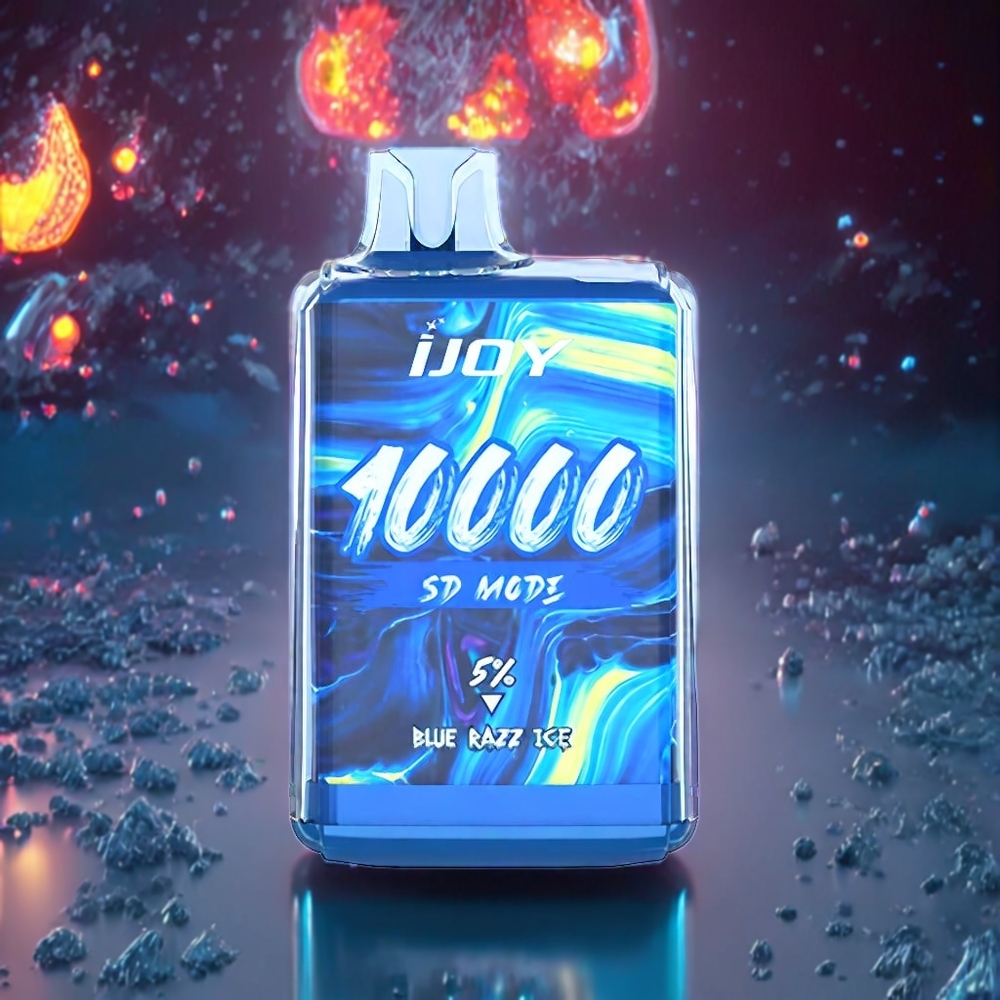 IJOY SD10000 Disposable Vape New Zealand Wholesale Blue Razz Ice 10000 Puffs 20ml 5% Nicotine
