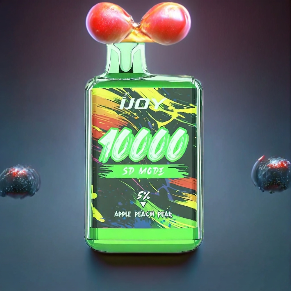 IJOY SD10000 New Zealand Wholesale Disposable Vape 20ml 5% Nicotine Apple Peach Pear