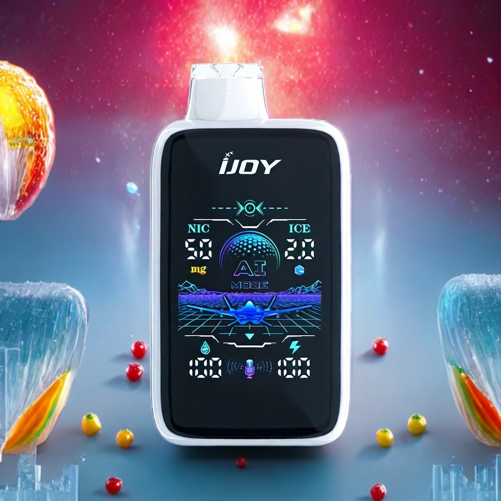 IJOY Uranus Mate 40000 Puffs Disposable Vape New Zealand Wholesale White Gummy Ice with ICE Control, 20ML Prefilled, Type-C Charging
