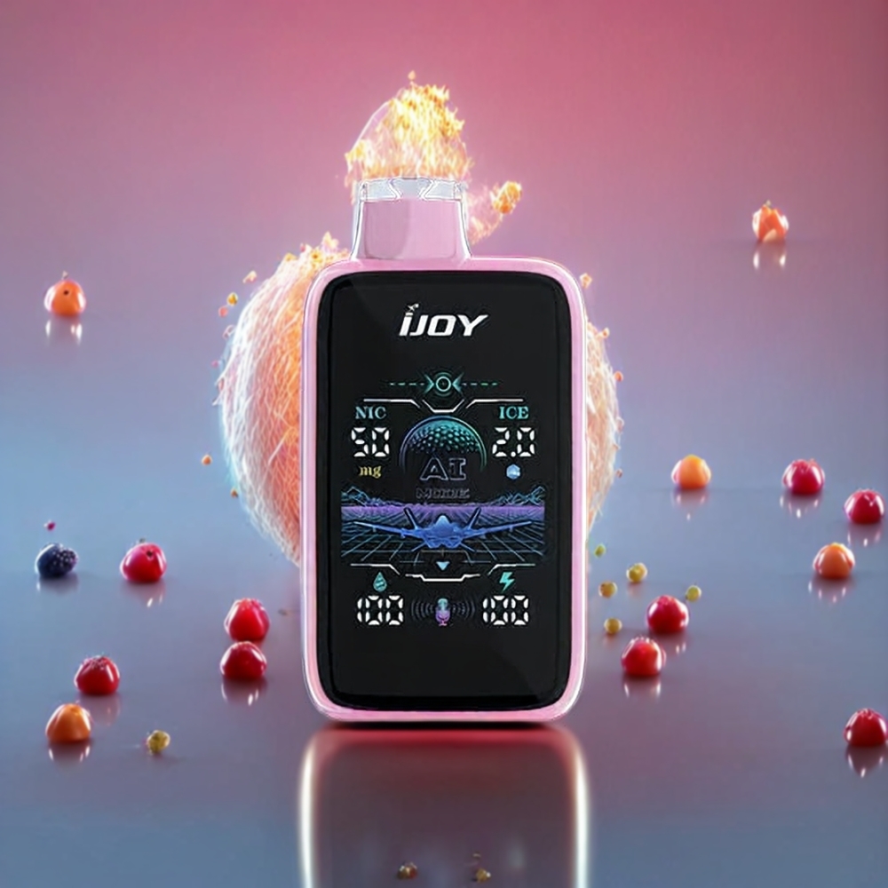 IJOY Uranus Mate 40000 Puffs New Zealand Wholesale Disposable Vape Cotton Candy with ICE Control, Adjustable Airflow, Dual Mesh Coil, Type-C Charging