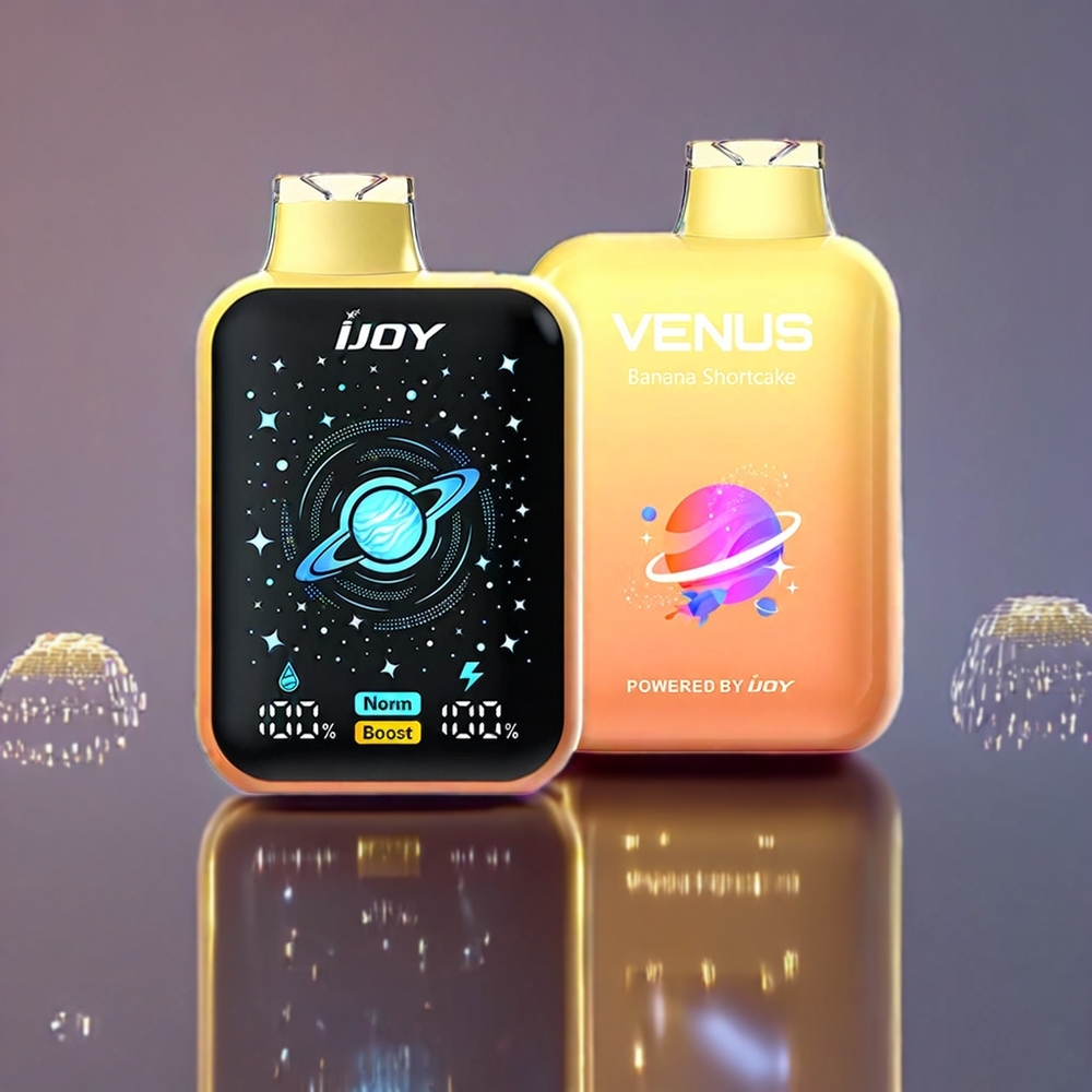 IJOY VENUS 25000 Puffs Disposable Vape Banana Shortcake 20ML 900mAh TYPE-C Adjustable Airflow New Zealand Wholesale