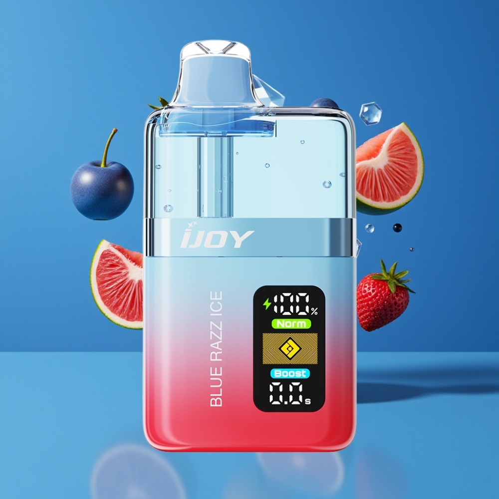 IJOY XP50000 Disposable Vape Blue Razz Ice New Zealand Wholesale 50000 Puffs 50mg/ml 1000mAh Type-C Adjustable Airflow