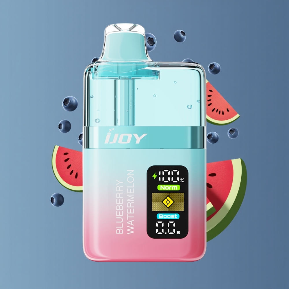 IJOY XP50000 Disposable Vape New Zealand Wholesale Blueberry Watermelon 50000 Puffs 50mg 1000mAh Type-C Dual Mesh Adjustable Airflow