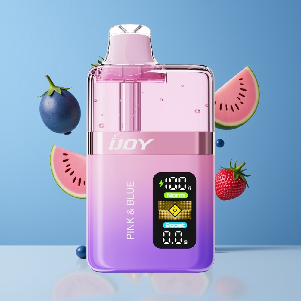 IJOY XP50000 Disposable Vape Pink & Blue New Zealand Wholesale 50000 Puffs 50mg/ml 1000mAh Type-C Adjustable Airflow