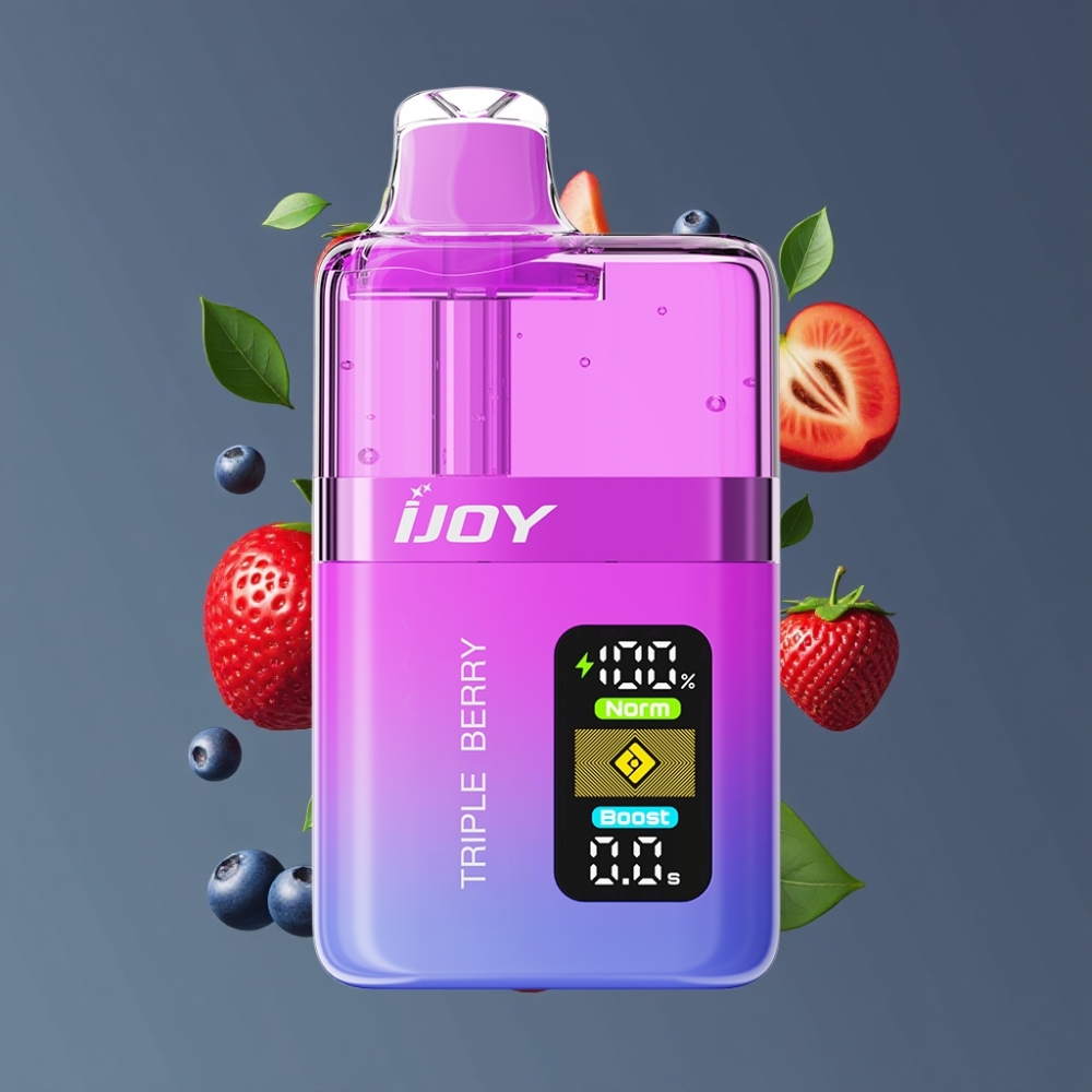 IJOY XP50000 Disposable Vape Triple Berry New Zealand Wholesale 0.4ohm Dual Mesh 50000 Puffs 50mg/ml 1000mAh Type-C Adjustable Airflow
