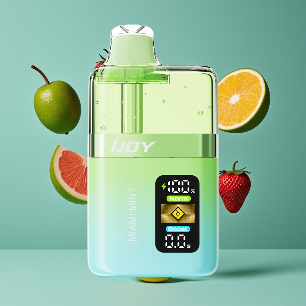 IJOY XP50000 New Zealand Wholesale Disposable Vape Miami Mint 50mg 50000 Puffs 1000mAh Type-C Adjustable Airflow
