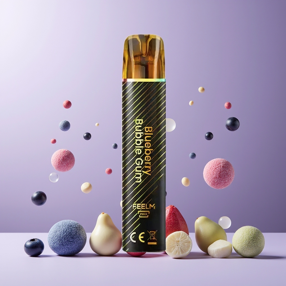 JNR Black&Golden 800 Puffs 550mAh 2ml TPD 2% Disposable Vape Blueberry Bubble Gum New Zealand Wholesale