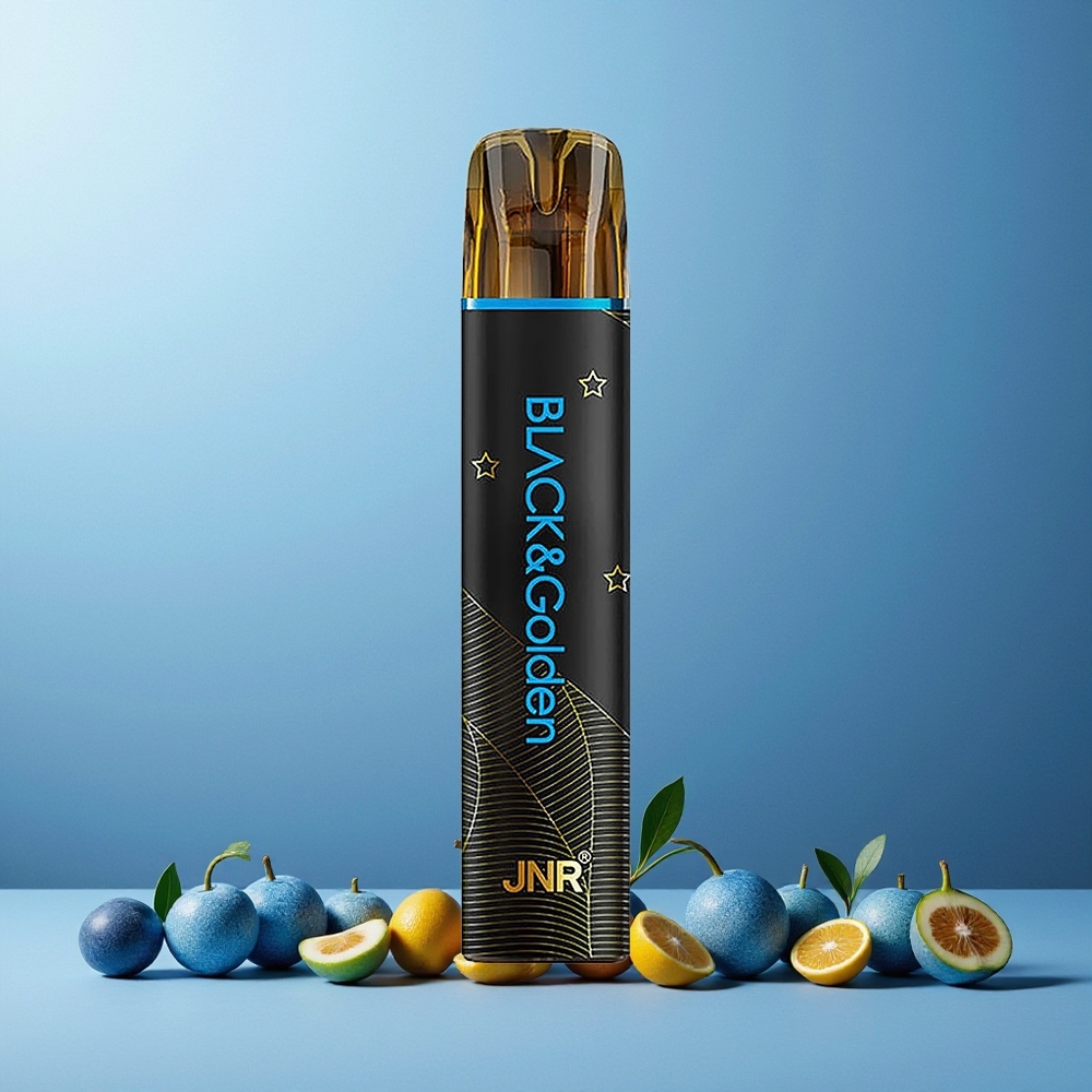 JNR Black&Golden 800 Puffs 550mAh 2ml TPD 2% Disposable Vape Mr Blue New Zealand Wholesale