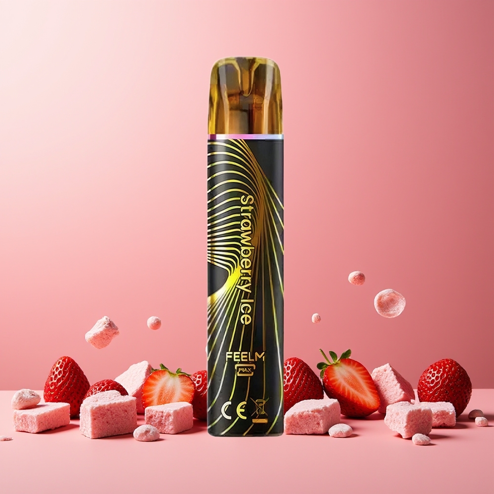 JNR Black&Golden 800 Puffs 550mAh 2ml TPD 2% Disposable Vape Strawberry Ice New Zealand Wholesale