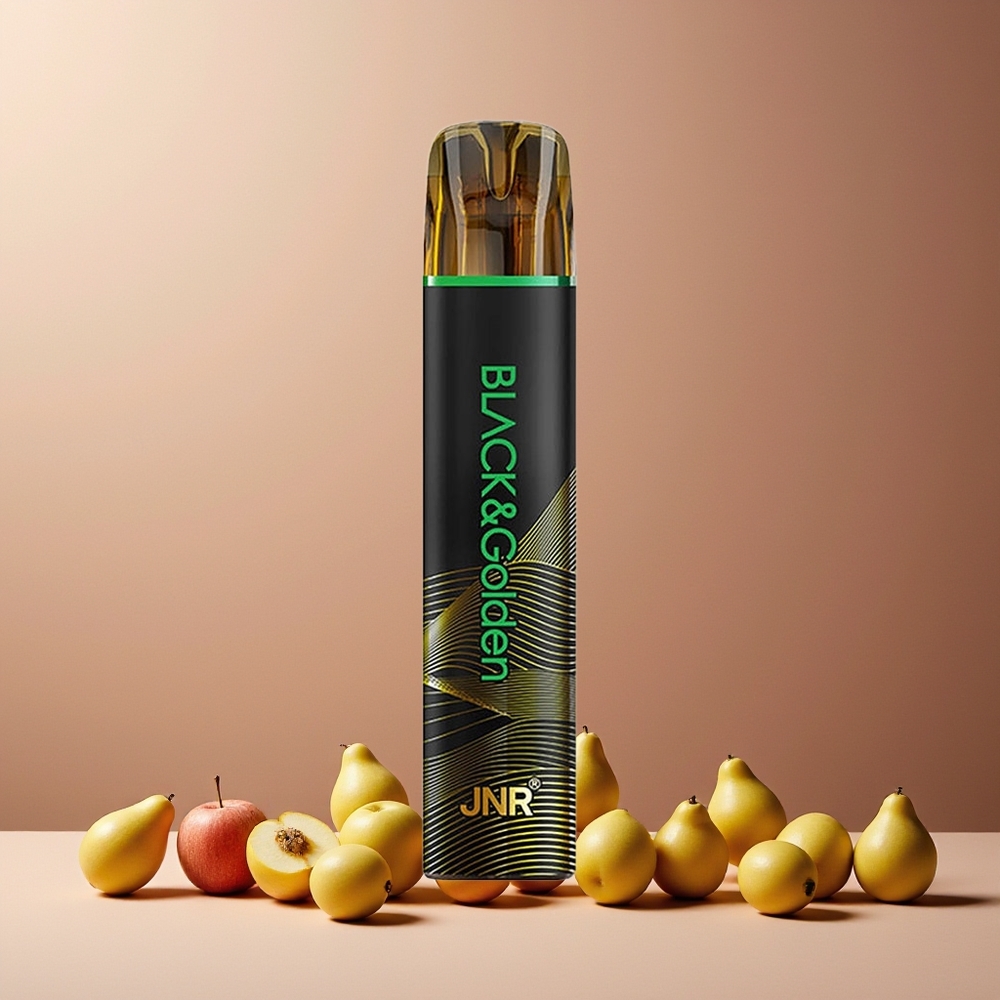JNR Black&Golden 800 Puffs 550mAh 2ml TPD Sour Apple Disposable Vape New Zealand Wholesale