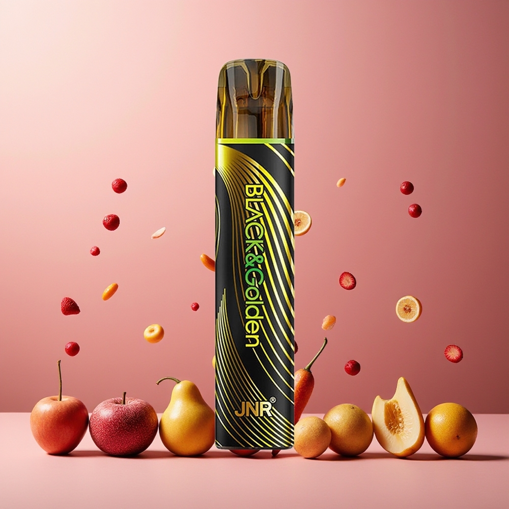JNR Black&Golden 800 Puffs Disposable Vape 550mAh 2ml 2% Nicotine New Zealand Wholesale