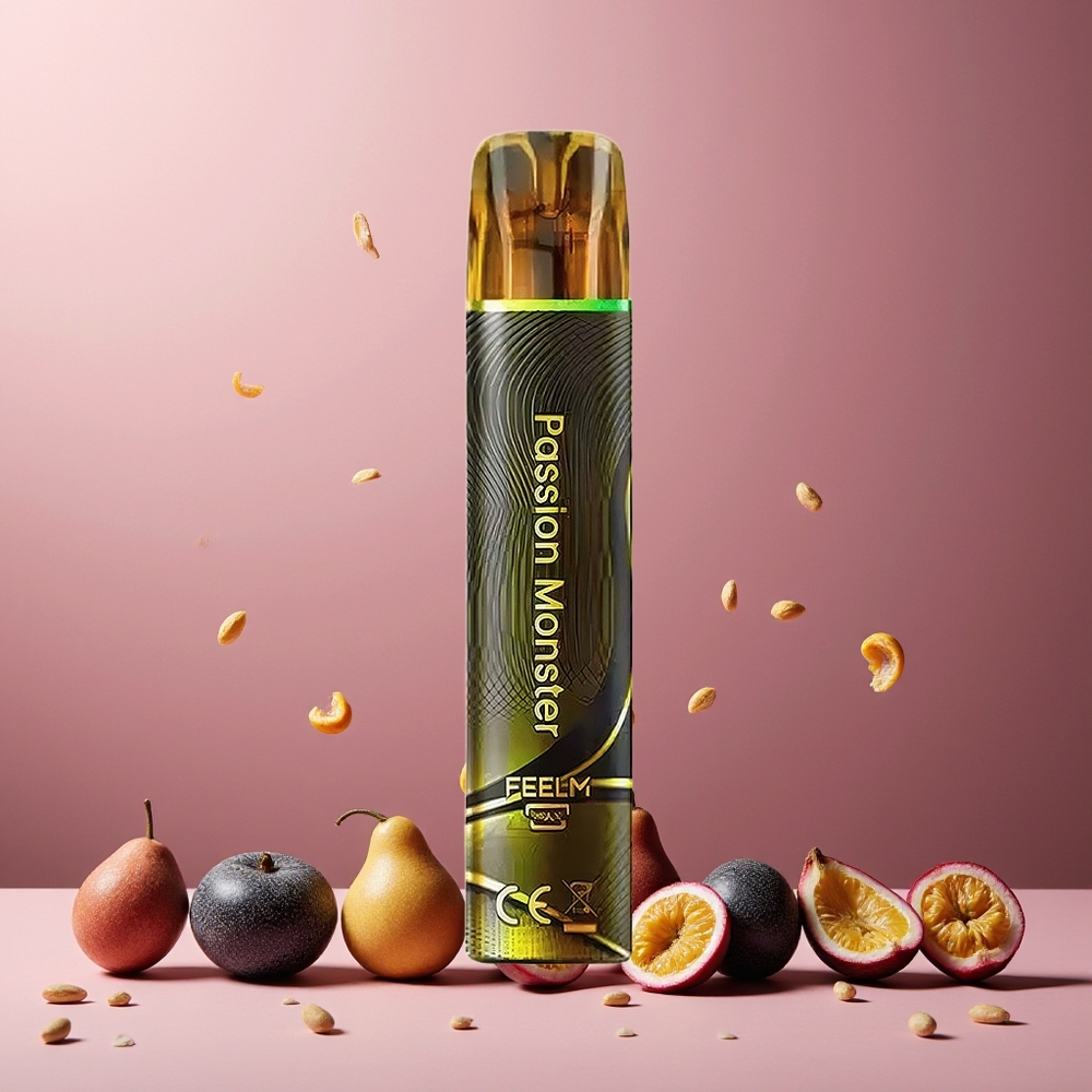 JNR Black&Golden Passion Monster New Zealand Wholesale 800 Puffs 550mAh 2ml 2% Nicotine Disposable Vape