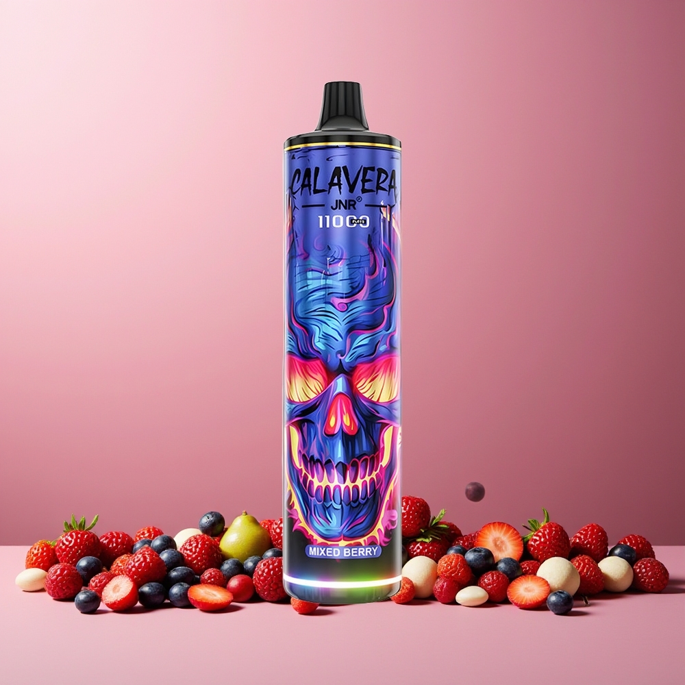 JNR Calavera 11000 Puffs Disposable Vape Mixed Berry New Zealand Wholesale Type-C 850mAh 21ml 1.0ohm Mesh 0-5% Nic