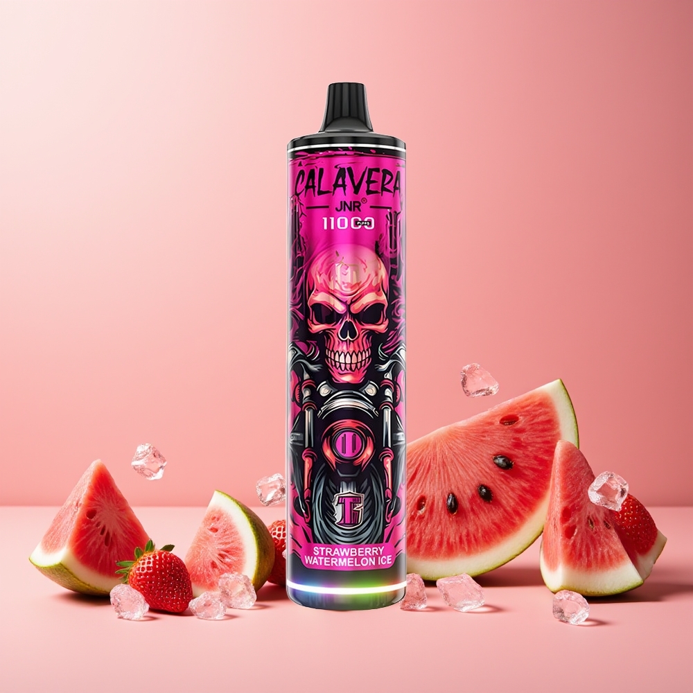 JNR Calavera 11000 Puffs New Zealand Wholesale 21ml 850mAh Type-C Strawberry Watermelon Ice Disposable Vape