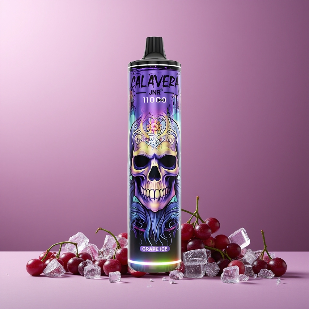 JNR Calavera 11000 Puffs New Zealand Wholesale Disposable Vape Grape Ice 850mAh 21mL 1.0ohm Mesh 0/2/5% Nic