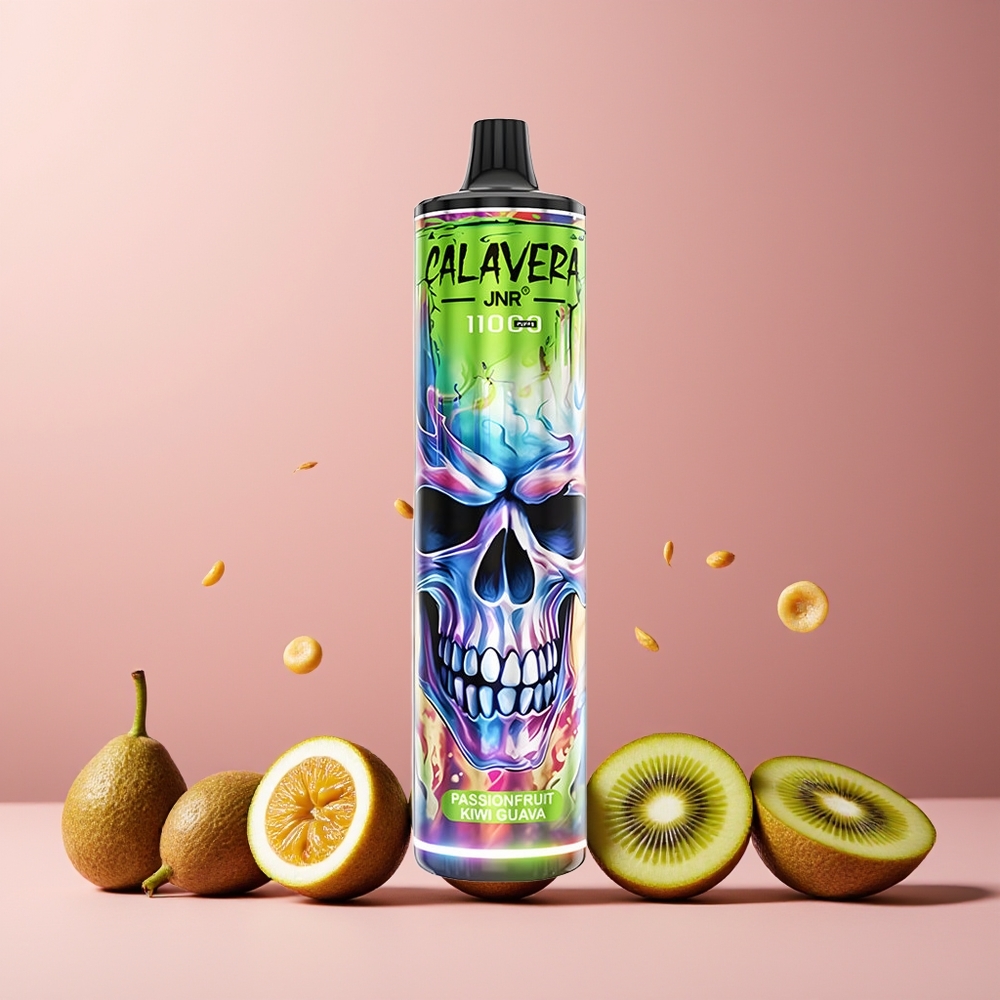 JNR Calavera 11000 Puffs New Zealand Wholesale Disposable Vape Passionfruit Kiwi Guava 850mAh 21ml 1.0ohm Mesh Coil 0/2/5% Nic