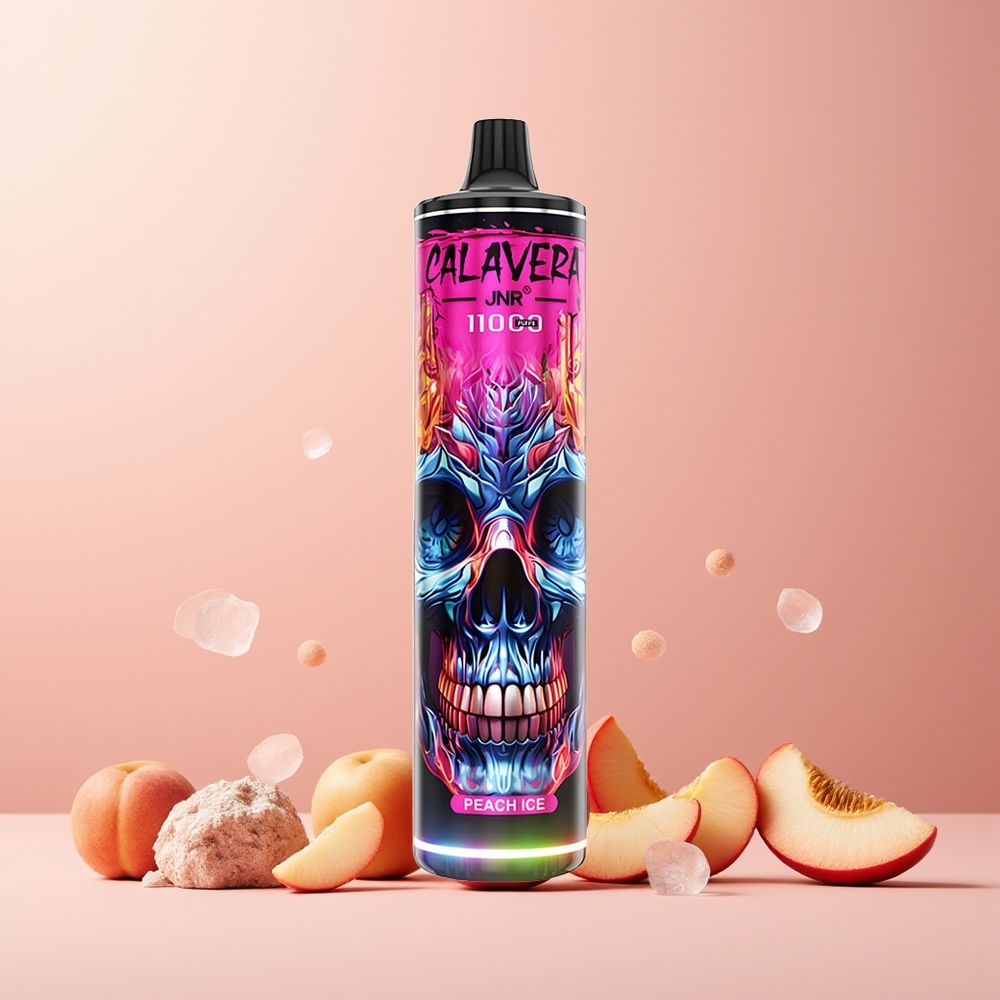 JNR Calavera 11000 Puffs New Zealand Wholesale Disposable Vape Peach Ice 850mAh 21mL 1.0ohm Mesh 0/2/5% Nic