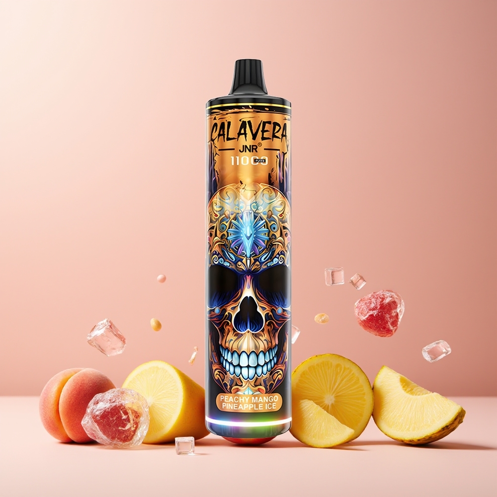 JNR Calavera 11000 Puffs New Zealand Wholesale Disposable Vape Peach Mango Pineapple Ice 850mAh 21mL 1.0ohm Mesh