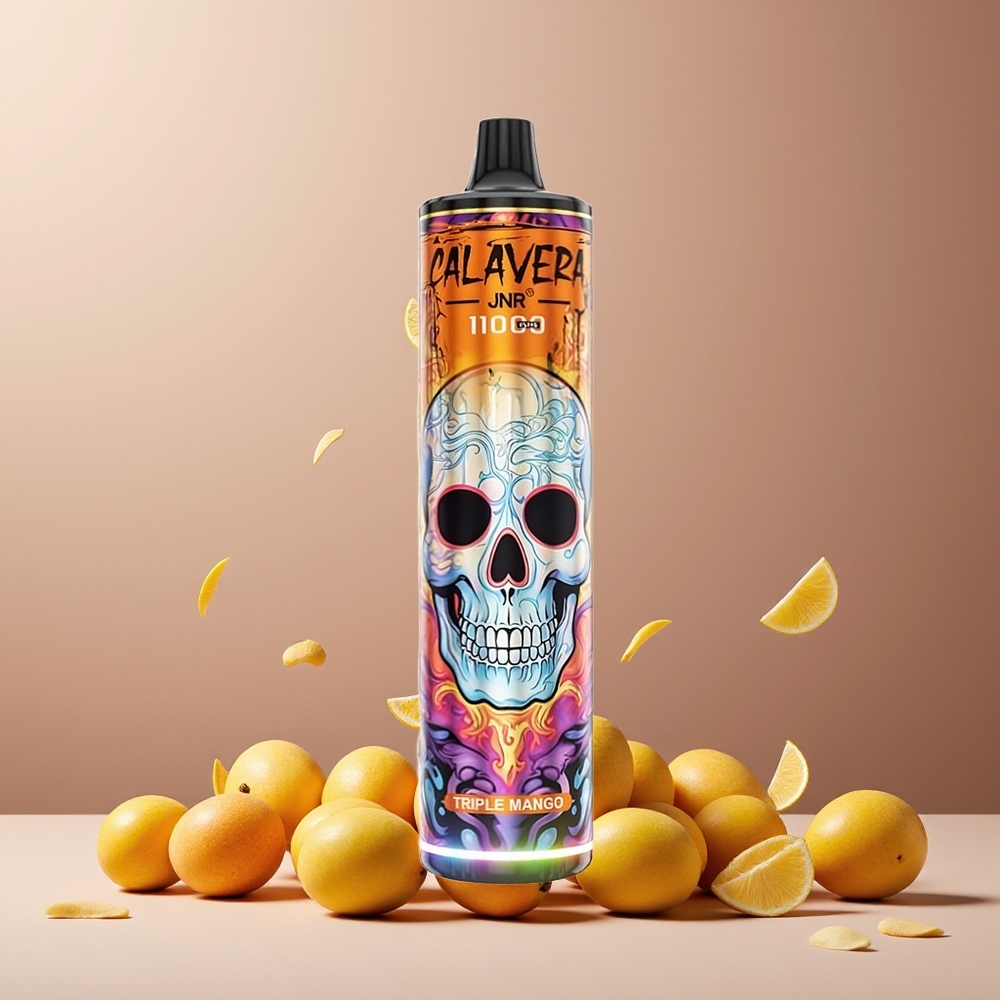 JNR Calavera 11000 Puffs New Zealand Wholesale Disposable Vape Triple Mango 850mAh 21mL 1.0ohm Mesh Coil 0/2/5% Nicotine
