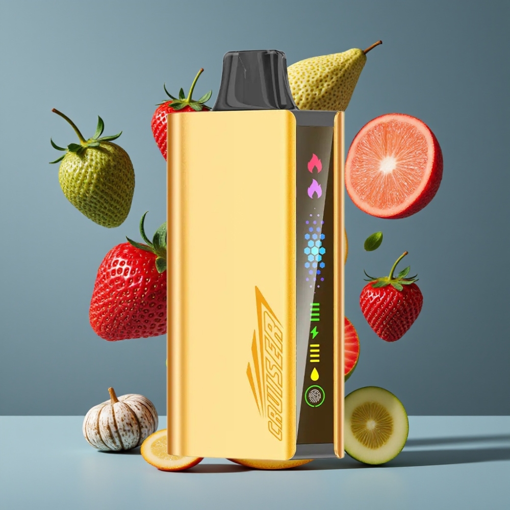 JNR Cruiser 12000 Puffs No-Charge Disposable Vape Chupa Chups Strawberry New Zealand Wholesale Built-in 3500mAh Battery 25ml E-liquid 50mg/mL Nicotine