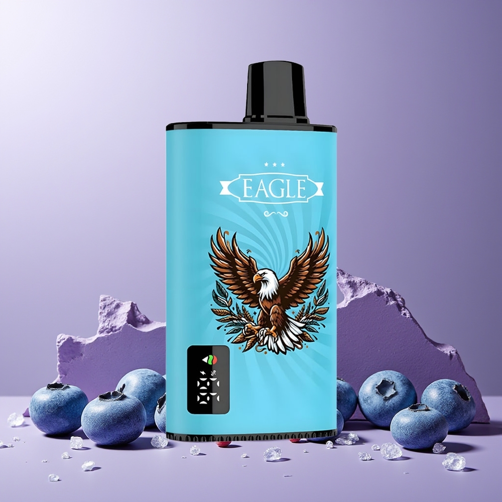 JNR EAGLE Smart 23000 Puffs Digital Screen Adjustable Airflow New Zealand Wholesale Disposable Vape Blueberry Ice